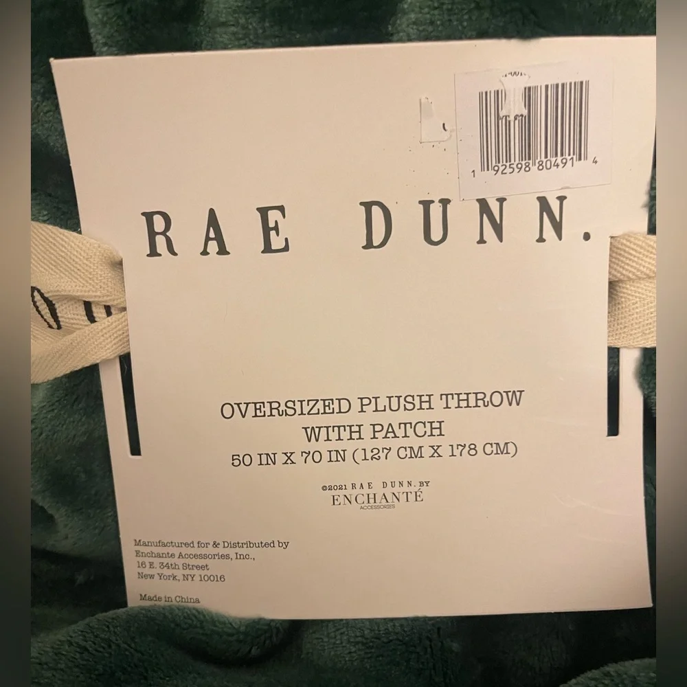 NWT Rae Dunn Joy‎ Oversized plush Christmas Throw Blanket